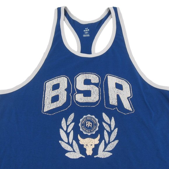 Under Armour Project Rock BSR Tank Top Men's Size Large Blue Mirage NEW - Picture 1 of 10
